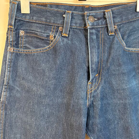 Levi's Western Fit Dark Blue Denim 5 Pocket Jeans - Picture 2 of 9